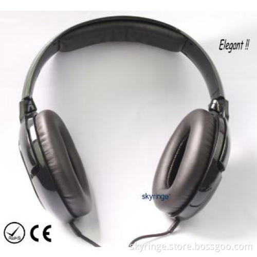 Modern music headphones with microphone